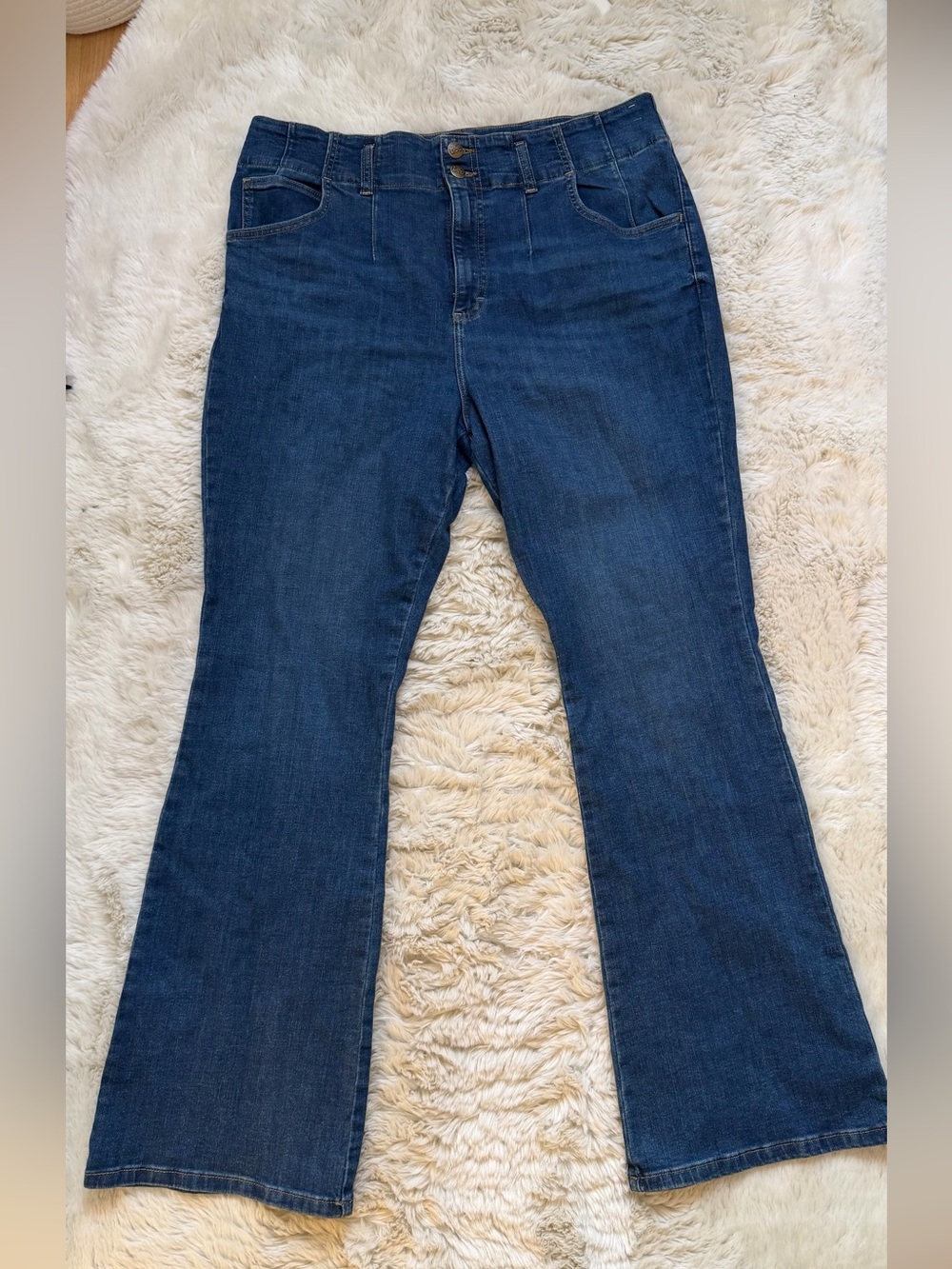 Lee Women's Dark Blue Wide Leg Jeans